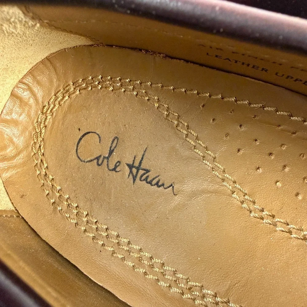 Cole Haan Air Pinch Penny Loafers Men's 5 Brown Burgundy Leather Classic Slip On